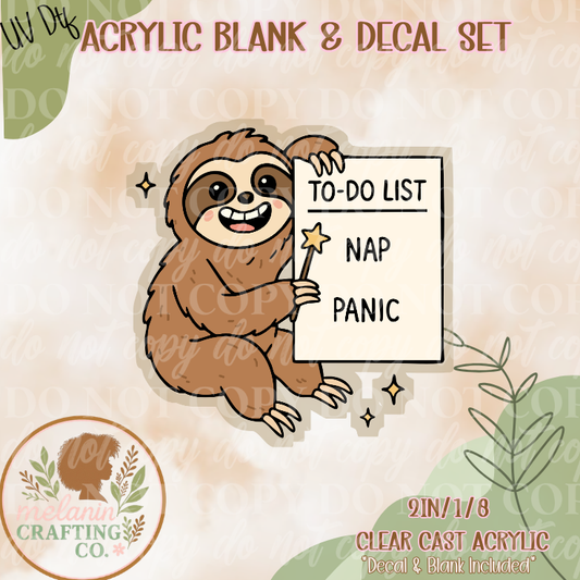 Nap & Panic UV Dtf Acrylic Blank Set