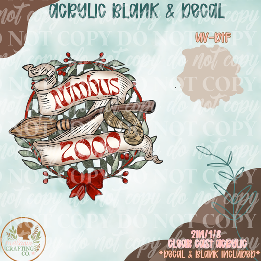 Holiday Nimbus 2000 UV DTF Acrylic Blank Set