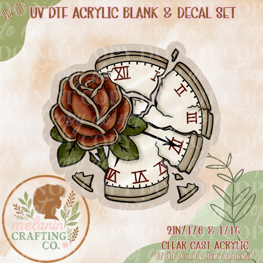 Time Heals All Wounds UV DTF Acrylic Blank Set