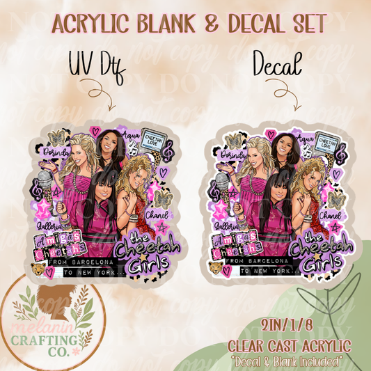 Amigas Acrylic Blank & Decal