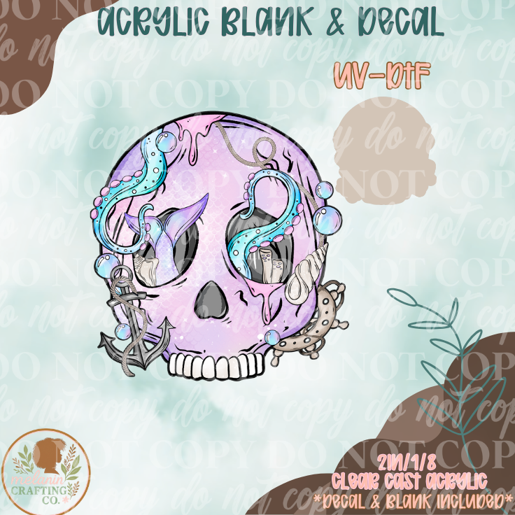 Mermaid Skellie UV DTF Acrylic Blank Set