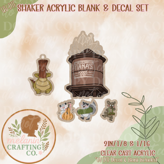 Bayou Tower & Critters UV Dtf Shaker Set (Charm Included)
