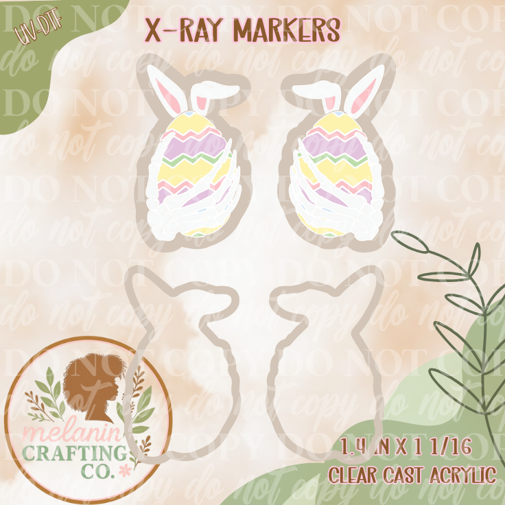Easter Skeleton X-Ray Markers (UV Dtf Included)