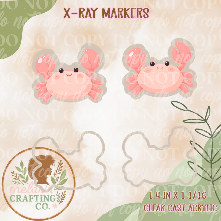 Crab X-Ray Markers (Decal Included)