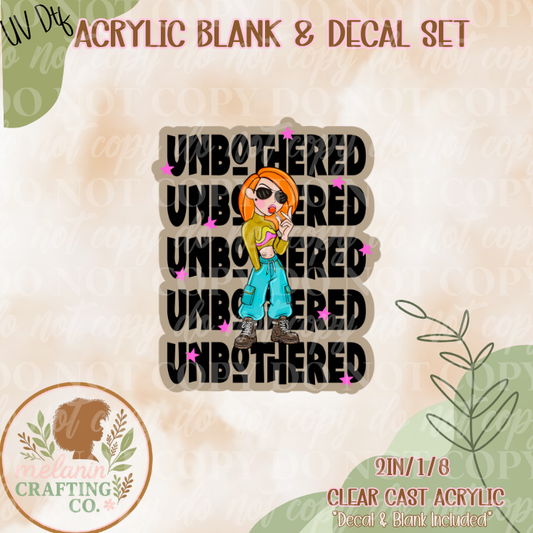 Unbothered Kim UV Dtf Acrylic Blank Set
