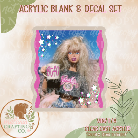Gifo Barb UV Dtf Acrylic Blank Set