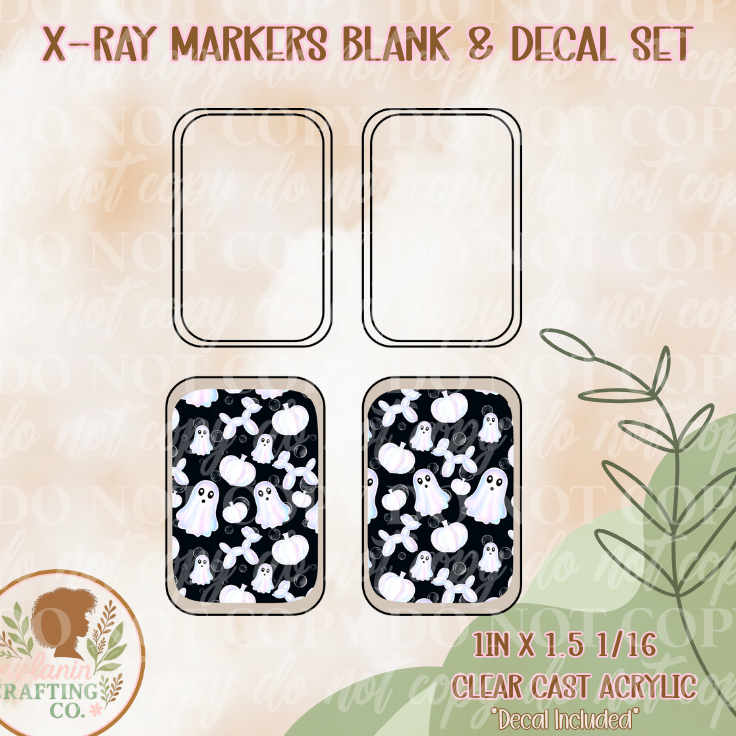 Spooky Bubbles X-Ray Markers (Decal Included)