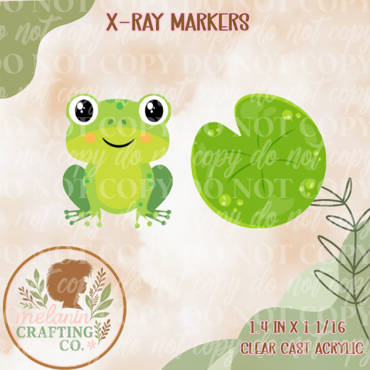 Frog & Lillypad X-Ray Markers (UV Dtf Included)