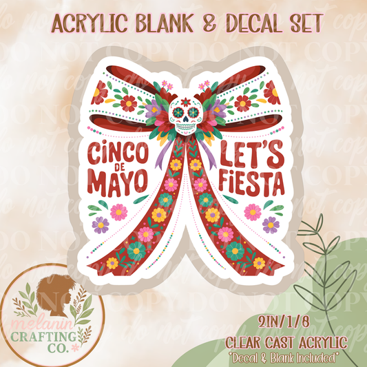 Let's Fiesta Acrylic Blank & Decal Set