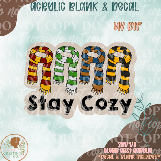 Stay Cozy HP UV DTF Acrylic Blank Set
