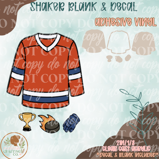 Hockey Shaker Acrylic Blank & Shaker Set