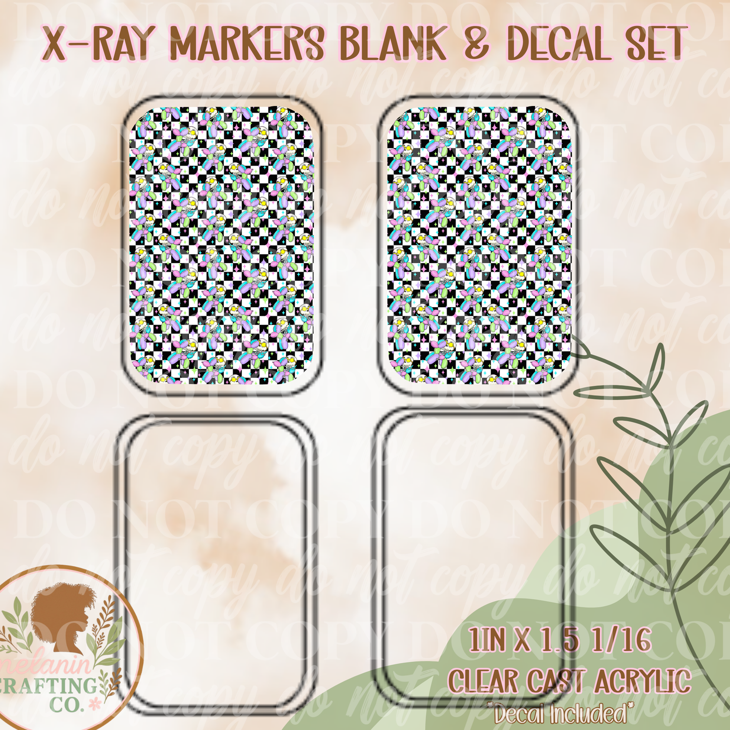 Giddy Up X-Ray Markers (Decal Included)