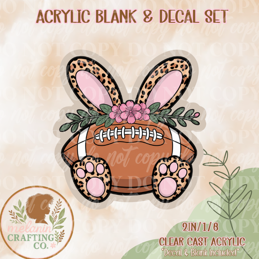 Hoppy Touchdown Acrylic Blank & Decal Set