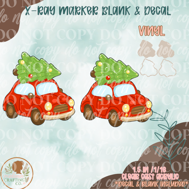 Festive Car X-Ray Markers (Decal Included)