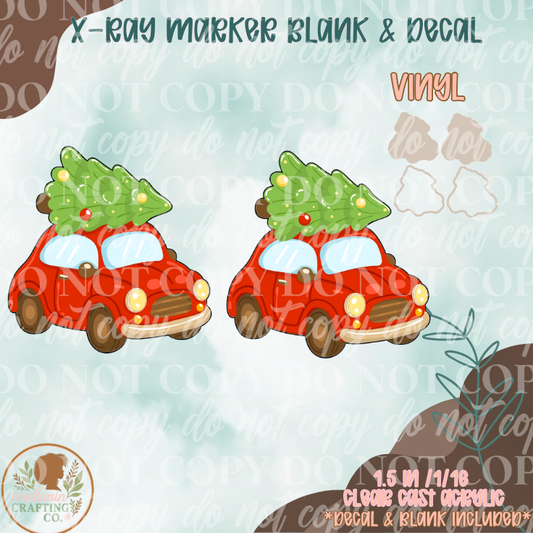 Festive Car X-Ray Markers (Decal Included)
