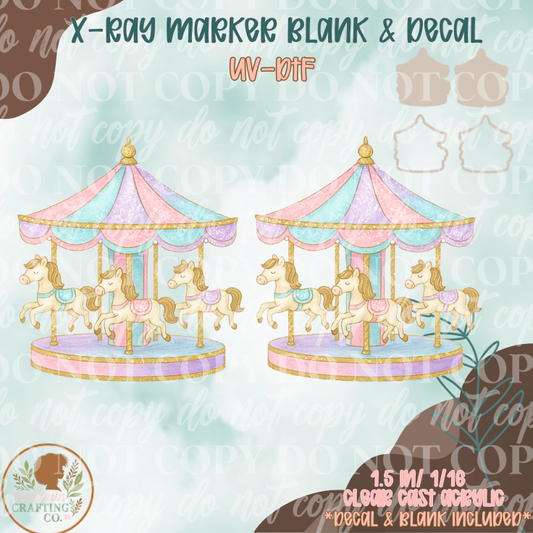 Carnival Carousel  X-Ray Markers (UV Dtf Included)