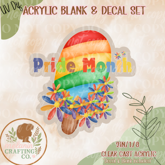 Pride Month UV Dtf Acrylic Blank Set