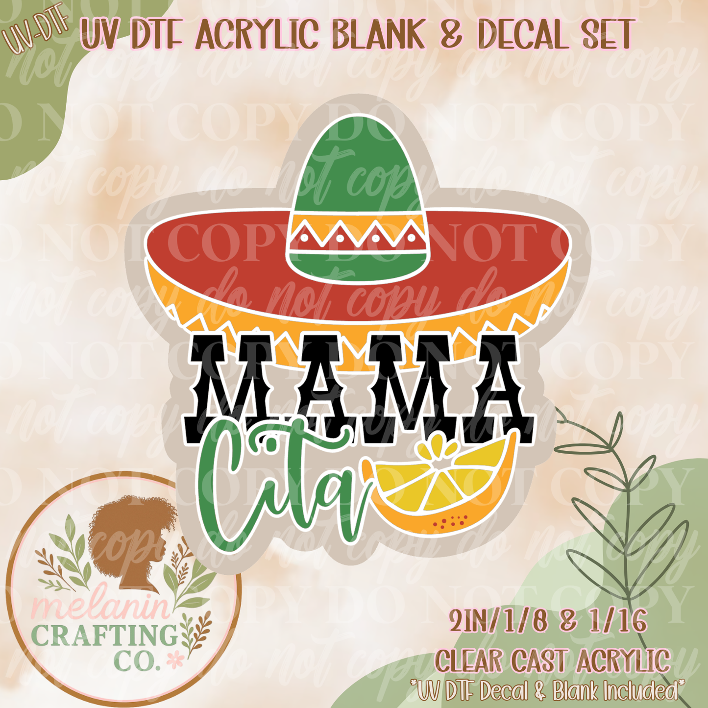 Mama Cita UV DTF Acrylic Blank Set