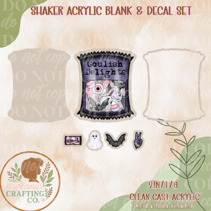 Ghoul Candy Acrylic Blank & Shaker Set