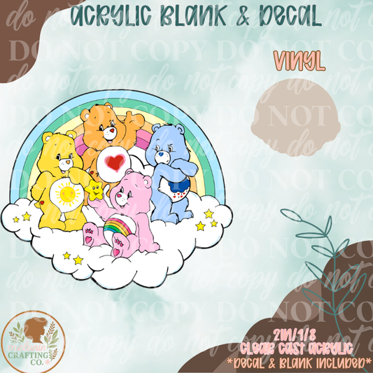 Bears Acrylic Blank & Decal Set
