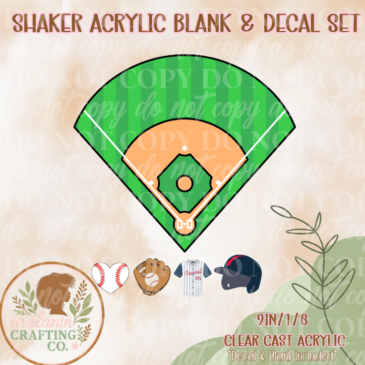 Ball Game Acrylic Blank & Shaker Set