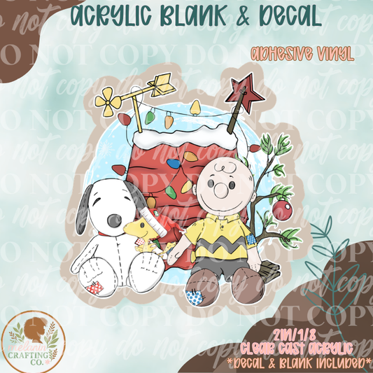 Charlie Stuffy Acrylic Blank & Decal Set