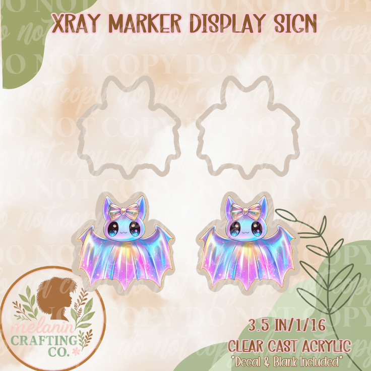Neon Bats X-Ray Markers (UV Dtf Included)