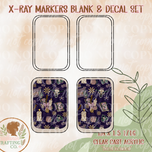 Floral Hedge Witch X-Ray Markers (Decal Included)