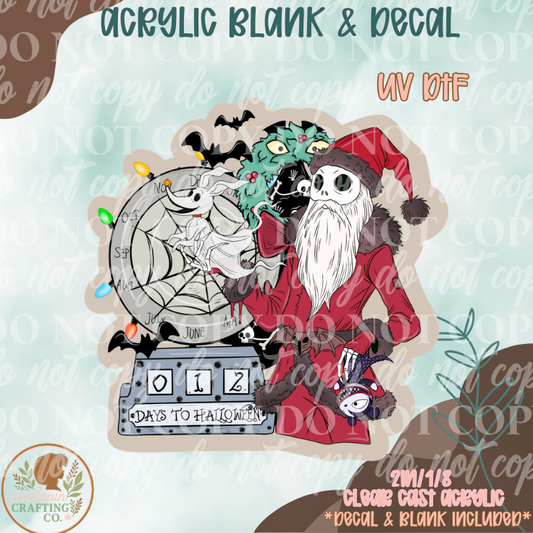 Christmas Nightmare UV DTF Acrylic Blank Set