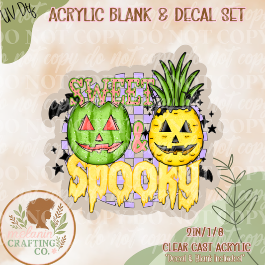 Sweet & Spooky Summer UV DTF Acrylic Blank Set
