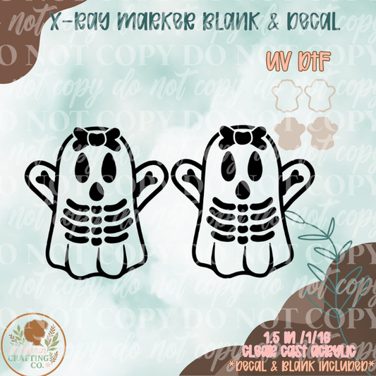 Skeletal Ghost X-Ray Markers (UV Dtf Included)