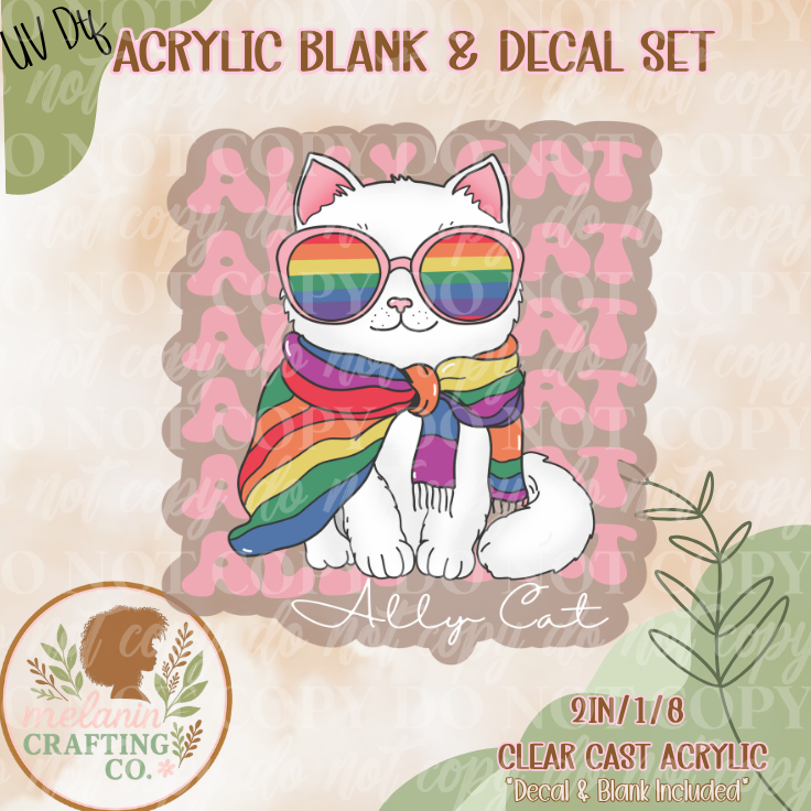 Ally Cat UV Dtf Acrylic Blank Set