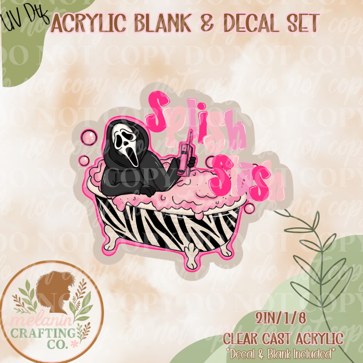 Splish Splash GF UV Dtf Acrylic Blank Set