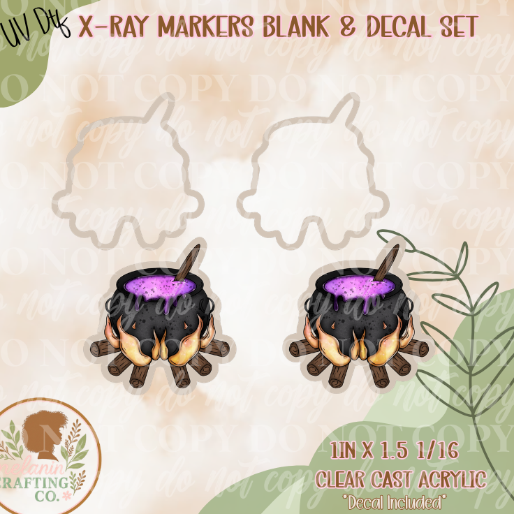 Poison Cauldron X-Ray Markers (UV Dtf Included)