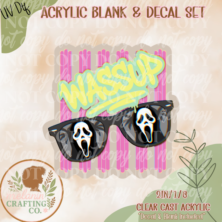 WASSUP UV DTF Acrylic Blank Set