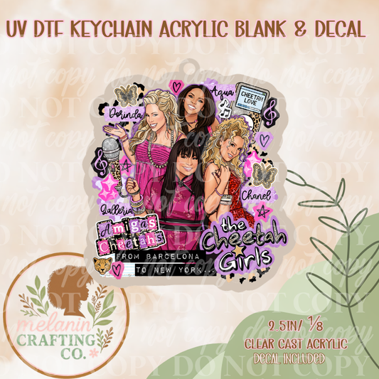 CG Keychain UV Dtf Acrylic Blank & Decal