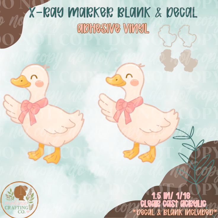 Fall Duck X-Ray Markers (Decal Included)