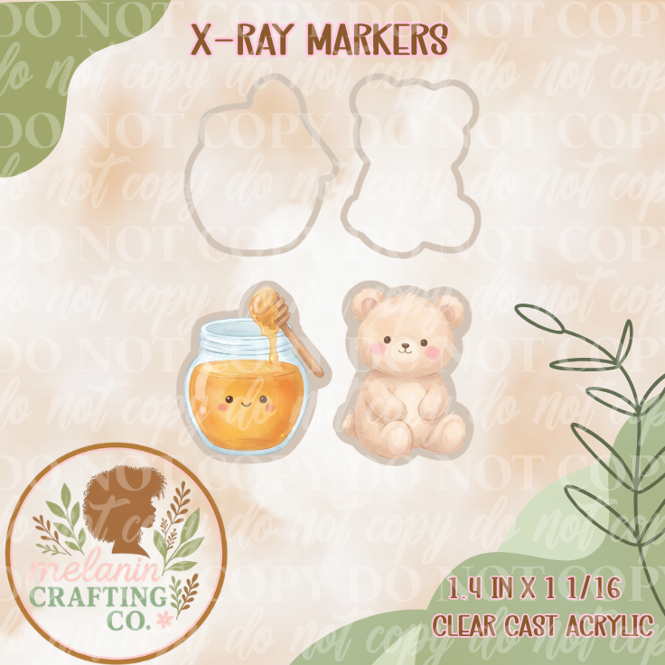 Bear & Honey X-Ray Markers (Decal Included)