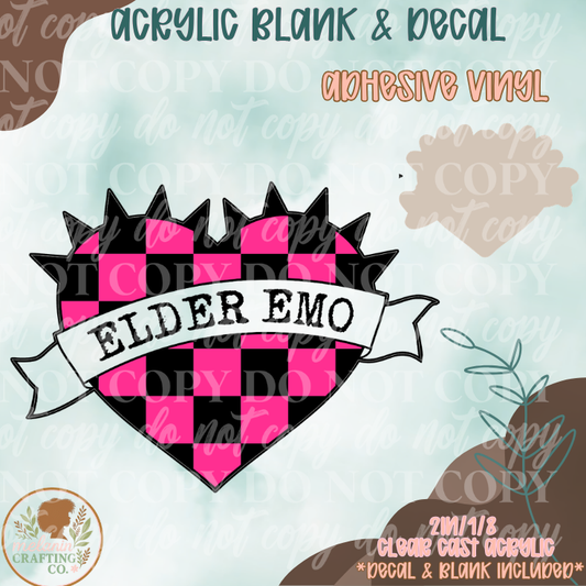 Elder Emo Acrylic Blank & Decal Set