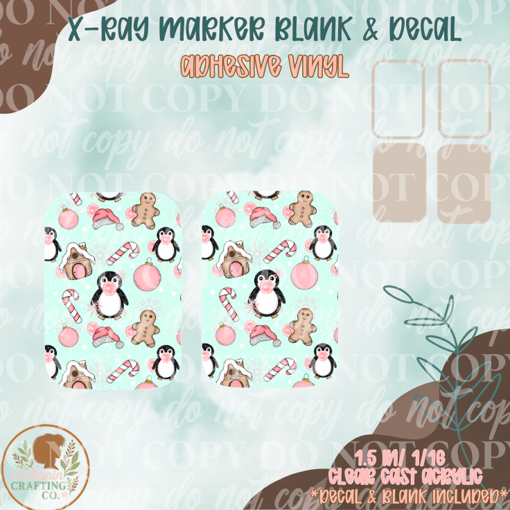 Bubblegum Christmas X-Ray Markers (Decal Included)