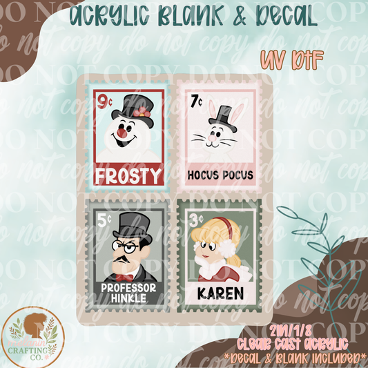 Frosty Stamps UV DTF Acrylic Blank Set
