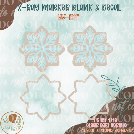 Snowflake X-Ray Markers (UV Dtf Included)