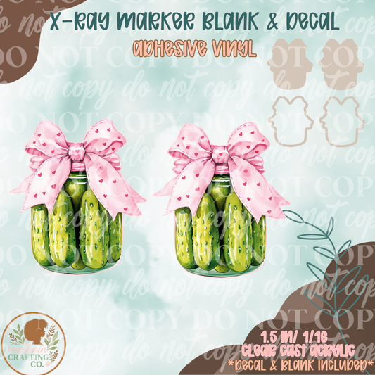 Coquette Pickles Jar X-Ray Markers (Decal Included)
