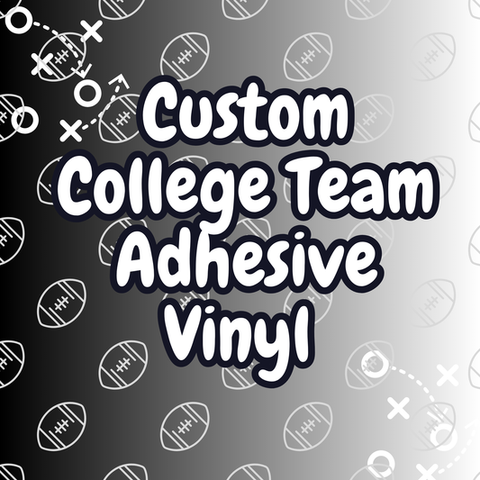 Custom College Team Vinyl Option
