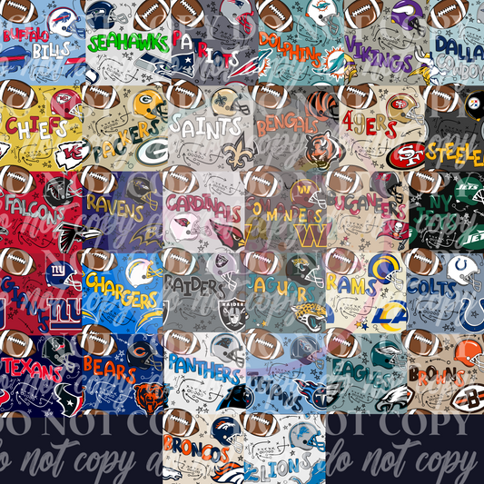 NFL Team Adhesive Vinyl