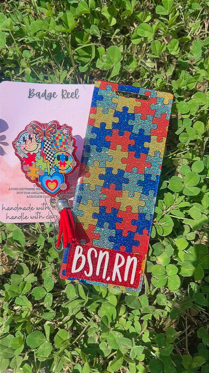 Retro Autism Badge Set