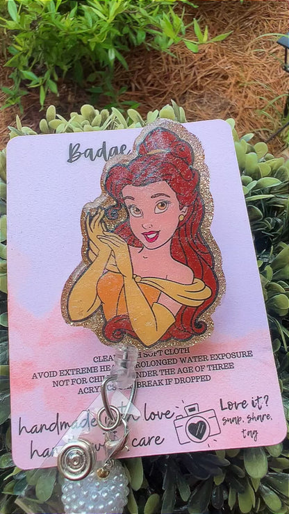 Princess Belle Badge Reel